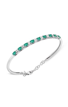 Lilarote 2.10 Ct Pırlantalı Markiz Zümrüt Bilezik Lilarote 2.10 Ct Pırlantalı Markiz Zümrüt Bilezik