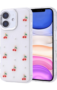 Apple Uyumlu iPhone 11 Kılıf Airbag Tasarımlı Simli Şeffaf Zore Kutup Kapak Kiraz Apple Uyumlu iPhone 11 Kılıf Airbag Tasarımlı Simli Şeffaf Zore Kutup Kapak Kiraz