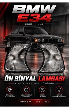 Bmw E34 Ön Sinyal Takımı Beyaz Sağ+sol Bmw E34 Ön Sinyal Takımı Beyaz Sağ+sol