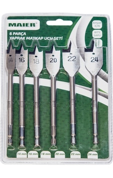 Maier MAWBSET 6 Parça Bit Saplı Yaprak Matkap Ucu Seti Maier MAWBSET 6 Parça Bit Saplı Yaprak Matkap Ucu Seti