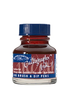 Winsor & Newton Kaligrafi Mürekkebi. 30Ml - Indian Red 317 Winsor & Newton Kaligrafi Mürekkebi. 30Ml - Indian Red 317