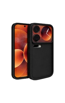 Mi 17 Pro Max Uyumlu Kamera Çıkıntılı Mat Silikon Telefon Kılıfı Siyah