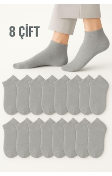 Arma Yıldız Kadın Gri Terletmez Comfort Pamuklu Patik Çorap 8 Çift Renklı Arma Yıldız Kadın Gri Terletmez Comfort Pamuklu Patik Çorap 8 Çift Renklı