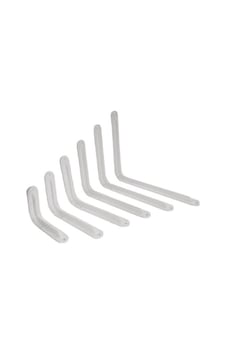 Metal Raf Ayağı 2'li Set / Çiçeklik / Kitaplık / Beyaz Renkli (2 Adet Raf Ayağı + Dubel + Vida) Metal Raf Ayağı 2'li Set / Çiçeklik / Kitaplık / Beyaz Renkli (2 Adet Raf Ayağı + Dubel + Vida)