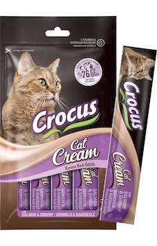 Crocus - 819 - Somonlu Ve Karidesli Krema Kedi - Spt-gld - Ödülü 4x15g Crocus - 819 - Somonlu Ve Karidesli Krema Kedi - Spt-gld - Ödülü 4x15g