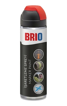 Brio İşaretleme Spreyi Endüstriyel 500 Ml Kırmızı Brio İşaretleme Spreyi Endüstriyel 500 Ml Kırmızı