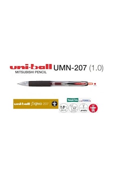 Uni-Ball Umn-207 Bold Kırmızı Jel Kalem 1.0 Uni-Ball Umn-207 Bold Kırmızı Jel Kalem 1.0