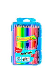 Maped Color'peps Fluo Kuru Boya Kalemi 12+3 Renk 832035 Çok Renkli Maped Color'peps Fluo Kuru Boya Kalemi 12+3 Renk 832035 Çok Renkli