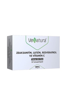 Venatura Zeaksantin Lutein Resveratrol ve Vitamin C 30 Kapsül Venatura Zeaksantin Lutein Resveratrol ve Vitamin C 30 Kapsül
