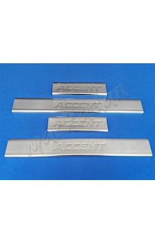 Hyundai Accent Blue Krom Kapı Eşiği 2011-2018 4 Parça Paslanmaz Ç Hyundai Accent Blue Krom Kapı Eşiği 2011-2018 4 Parça Paslanmaz Ç