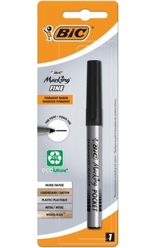 Bic Pocket Siyah Markör Kalem Çok Renkli