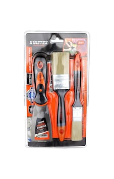 Kinetex Ktx-3329 Boyacı Ve Nalbur Set 50mm Spatula 3 Adet 2x Kestirme Fırça diğer