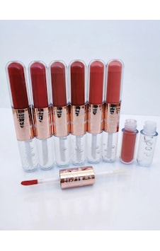 Roesia Rose Cosmetics Unlimited Double Dudak Parlatıcısı ve Ruj 6'lı Roesia Rose Cosmetics Unlimited Double Dudak Parlatıcısı ve Ruj 6'lı