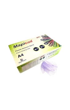 Mapicoil 4:1 Plastik Helezon Spiral 12mm Şeffaf 100 Ad. 48 Lop