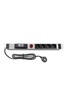 Amp Connect 19" 1u 4'lü Schuko Sigortalı Volt/amper Gösterheli Kabinet Grup Prizi Pdu 16a Amp Connect 19" 1u 4'lü Schuko Sigortalı Volt/amper Gösterheli Kabinet Grup Prizi Pdu 16a