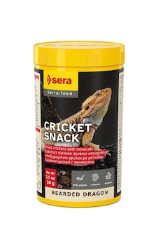Sera Bearded Dragon Cricket Snack 250ml. / 34gr. Sera Bearded Dragon Cricket Snack 250ml. / 34gr.