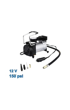 Araç Lastik Şişirme Pompası 12v Çakmaklık Girişli 150 Psı Hava Kompresörü