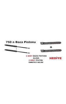 Black 2 Adet 750 N Baza Amortisörü Baza Pistonu Black 2 Adet 750 N Baza Amortisörü Baza Pistonu