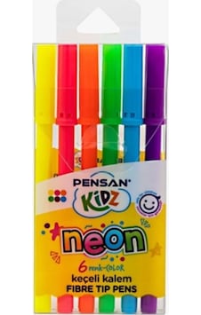 Pensan Keçeli Kalem Neon 6lı - 2 Paket Pensan Keçeli Kalem Neon 6lı - 2 Paket