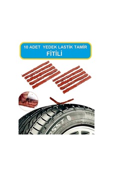 10 Adet Yedek Tamir Fitili Araç Motosiklet Araba Lastik Tamir Fitili Lastik Onarım Için Yedek Fitil