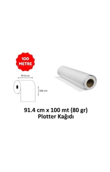 Elitrulo Plotter Kağıdı 91.4 CM X 100 M 80 G
