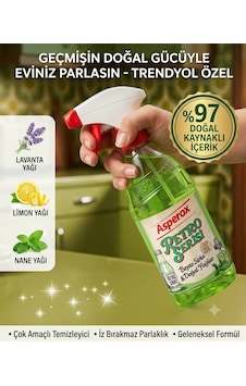 Asperox Retro Serisi Beyaz Sirke & Doğal Yağlar Çok Amaçlı Yüzey Temizleyici Sprey %97 Doğal Diğer Asperox Retro Serisi Beyaz Sirke & Doğal Yağlar Çok Amaçlı Yüzey Temizleyici Sprey %97 Doğal Diğer