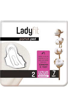 Ladyfit Pamuk Hijyenik Ped Uzun 7'li Ladyfit Pamuk Hijyenik Ped Uzun 7'li