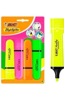 Bic Marking Flat Hıghlıghter 4'lü Blister Parlak Renkler Fosforlu Kalem Seti 517952 Çok Renkli Bic Marking Flat Hıghlıghter 4'lü Blister Parlak Renkler Fosforlu Kalem Seti 517952 Çok Renkli