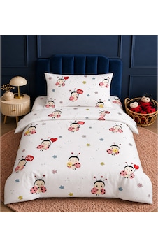 More Home Müslin Bebek Nevresim Takımı %100 Pamuk Uğur Böceği Kırmızı Çok Renkli More Home Müslin Bebek Nevresim Takımı %100 Pamuk Uğur Böceği Kırmızı Çok Renkli