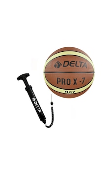 Delta Pro X Deluxe Kauçuk 7 Numara Basketbol Topu + Top Pompası Delta Pro X Deluxe Kauçuk 7 Numara Basketbol Topu + Top Pompası
