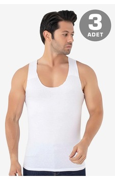 Marivento Premium Spor Atleti Tekstil Giyim Erkek İz Bırakmayan Dikişsiz Atlet Beyaz 3'lü Paket Beyaz-3 Marivento Premium Spor Atleti Tekstil Giyim Erkek İz Bırakmayan Dikişsiz Atlet Beyaz 3'lü Paket Beyaz-3
