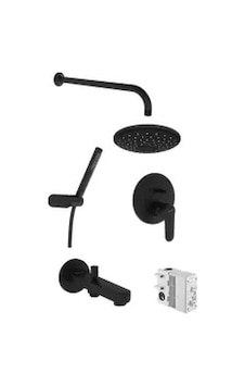 VitrA Root Round Anlastre Banyo Seti A4929536 Bliss 2f Duş Başlığı - Origin 1f El Duşu Takımı - Mat Siyah VitrA Root Round Anlastre Banyo Seti A4929536 Bliss 2f Duş Başlığı - Origin 1f El Duşu Takımı - Mat Siyah