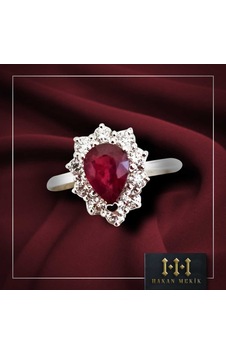 Hakan Mekik Jewelry Dream Serisi Pırlanta Yakut Yüzük Hakan Mekik Jewelry Dream Serisi Pırlanta Yakut Yüzük