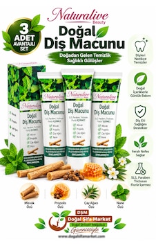 Naturalive Doğal Diş Macunu 3x100 Gr Tam Koruma Naturalive Doğal Diş Macunu 3x100 Gr Tam Koruma