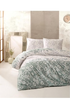Kristal Ranforce Nevresim Takımı Çift Kişilik İlter Mint Mint Yeşili