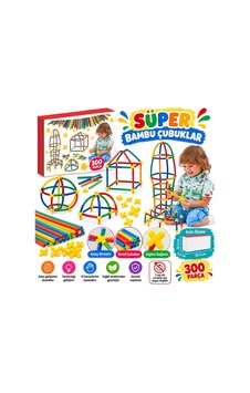 Bambu Çubuk Seti 300 Parça +3 Yaş İçin Eğlenceli Oyun