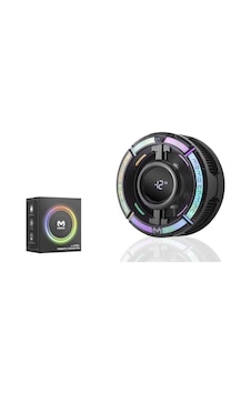 Manyetik Telefon Soğutucu Fan 15w Rgb Dijital Ekranlı Siyah Cx15 Manyetik Telefon Soğutucu Fan 15w Rgb Dijital Ekranlı Siyah Cx15