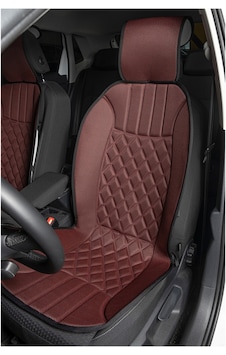 Elegance Oto Koltuk Minderi 2'li Set Bordo-siyah