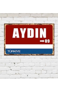 Dekoratif Şehir Plaka Retro Tablo Mdf Ahşap Tablo - 09 Dekoratif Şehir Plaka Retro Tablo Mdf Ahşap Tablo - 09