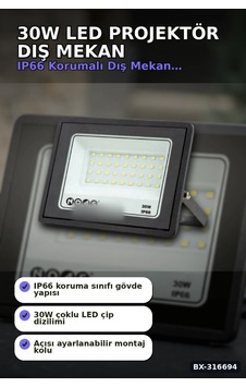 Led Projektör 3200k Gün Işığı Ultra Slim Ip66 Mekan Aydınlatma Bx-316694 Led Projektör 3200k Gün Işığı Ultra Slim Ip66 Mekan Aydınlatma Bx-316694