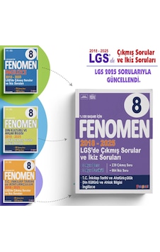 Fenomen 8. Sınıf Lgs İnkılap - Din - İngilizce Çıkmış Sorular Ve İkiz Fenomen 8. Sınıf Lgs İnkılap - Din - İngilizce Çıkmış Sorular Ve İkiz