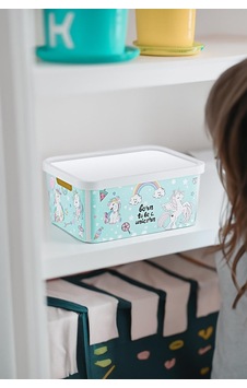 Stafi Desenli Çok Amaçlı Kapaklı Kutu 4,5 Lt Unicorn Sku: Zeusb0drjjrfg3 12v Stafi Desenli Çok Amaçlı Kapaklı Kutu 4,5 Lt Unicorn Sku: Zeusb0drjjrfg3 12v