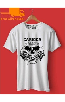 Carioca Tattoo Studio Baskılı Tişört Tshirt Ücretsiz Kargo