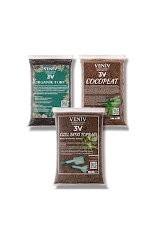 Organik Toprak Seti Torf 2l - Cocopeat 2l - Özel Bitki Toprağı 2l
