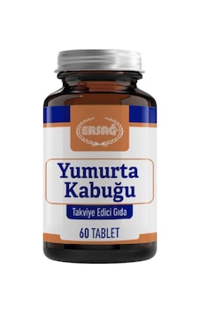 Ersağ Yumurta Kabuğu Tableti Takviye Edici Gıda 60 Tablet Ersağ Yumurta Kabuğu Tableti Takviye Edici Gıda 60 Tablet