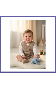 Bezos Bebek Yeleği, Yumoş Bebek Yeleği Simsiz Yumuşacık Bebek Yeleği Nıda Çok Renkli