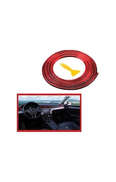 Zhd Kırmızı Araba Oto Trim Dekorasyon Şeridi Kauçuk Elastik Kolay Kurulum 5 Metre Şerit Bant Zhd Kırmızı Araba Oto Trim Dekorasyon Şeridi Kauçuk Elastik Kolay Kurulum 5 Metre Şerit Bant