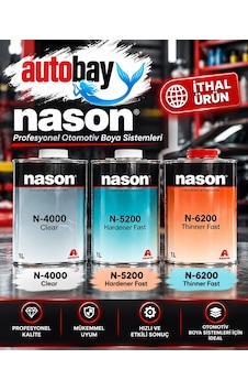 Nason Vernik N-4000, Harter N-5000 - N-5200 ,akrilik Tiner N-6000 - N-6200 Takım 1litre