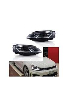 VW GOLF 7 2013-2016 GOLF 7.5 DİZAYN KAYAR SİNYALLİ KROM J ÖN FAR VW GOLF 7 2013-2016 GOLF 7.5 DİZAYN KAYAR SİNYALLİ KROM J ÖN FAR