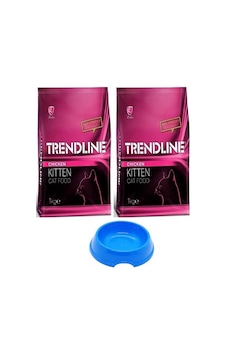Trendline Tavuklu Yavru Kedi Maması 2 x 1 KG + Küçük Mama Kabı Trendline Tavuklu Yavru Kedi Maması 2 x 1 KG + Küçük Mama Kabı